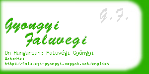 gyongyi faluvegi business card